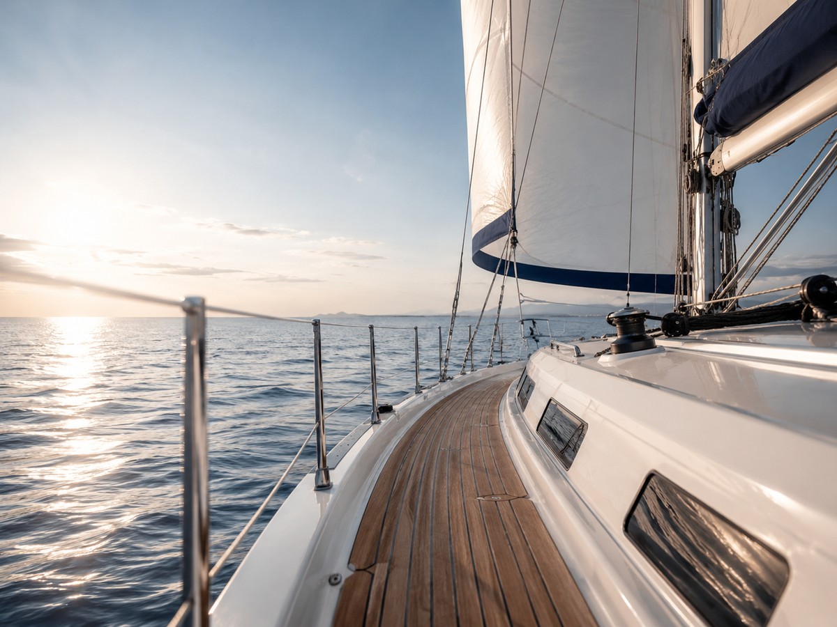 Yacht deck detail